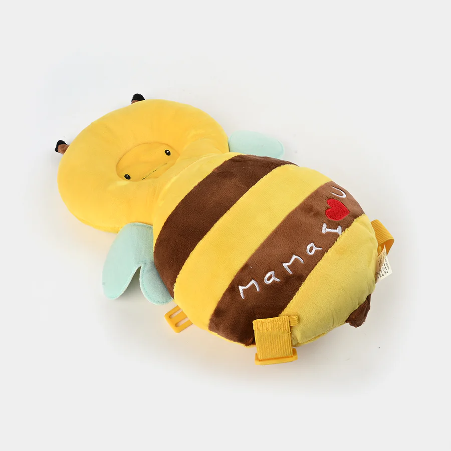 مخدة أمان خلفية  علي شكل نحلة لحماية رأس الأطفال من الصدمات  بحزام قابل للتعديل