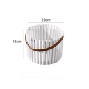 باسكت غسيل من البلاستيك المضلع  المرن بيد لسهولة الحمل