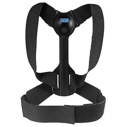 حزام تصحيح وضعية الضهر و العمود الفقري قابل للتعديل مع شاشة ليد تعمل بالاهتزاز