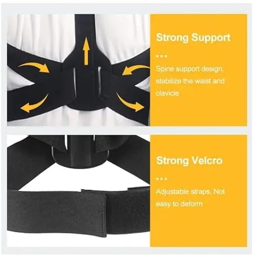 حزام تصحيح وضعية الضهر و العمود الفقري قابل للتعديل مع شاشة ليد تعمل بالاهتزاز