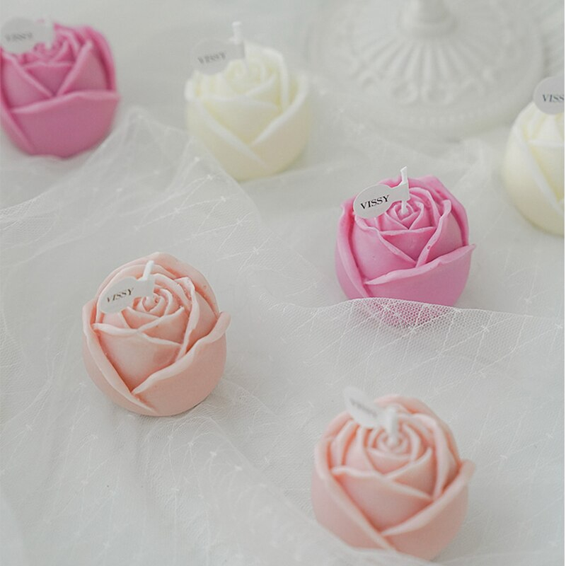 شمعة وردة معطرة للزينة وإضافة أجواء رومانسية