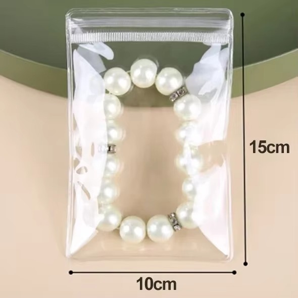 طقم اكياس بلاستيك محكمة الغلق لحفظ الاكسسوارات اثناء السفر والخروجات - 8 قطع