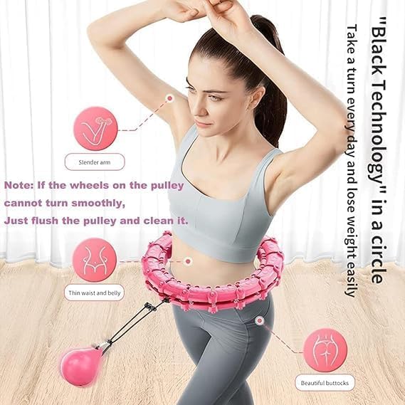 هولا هوب الإصدار الثاني قابل لتعديل المقاس للمساعدة علي التخسيس وحرق الدهون