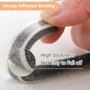 شريط عازل ذاتي اللاصق مزود بشعيرات لمنع وتسريب الغبار _ 5 متر