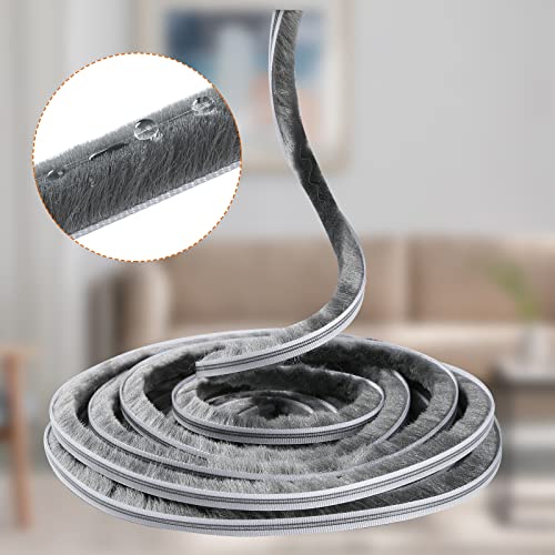 شريط عازل ذاتي اللاصق مزود بشعيرات لمنع وتسريب الغبار _ 5 متر