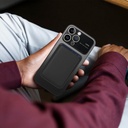 محفظة بطاقات وكروت مغناطيسية من الجلد لظهر الموبايل لموبايلات الايفون