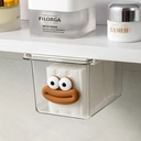 درج تخزين معلق يثبت تحت الرفوف لحمل المنديل والاكسسوارات وغيره