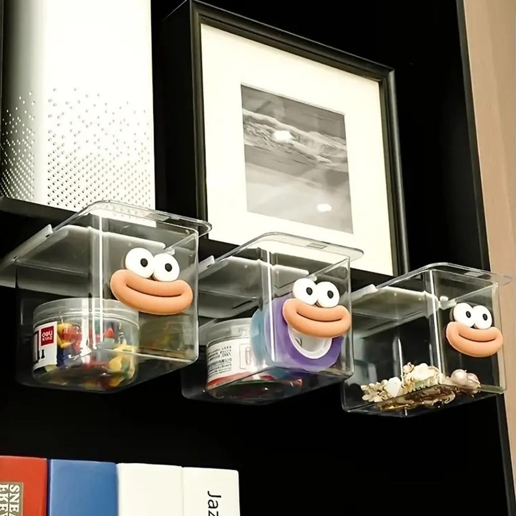 درج تخزين معلق يثبت تحت الرفوف لحمل المنديل والاكسسوارات وغيره