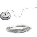 منشر غسيل معدني قابل للطي ومقاوم للصدأ مناسب للسفر