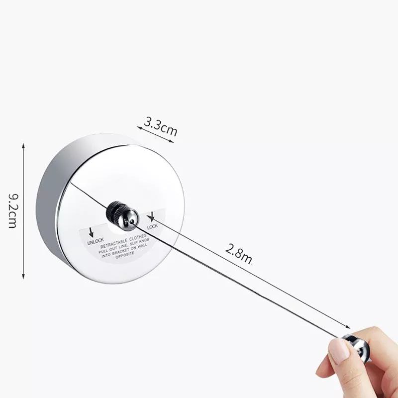 منشر غسيل معدني قابل للطي ومقاوم للصدأ مناسب للسفر