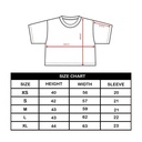 Cubism Art كروب توب اوفر سايز قطن باللون الأبيض