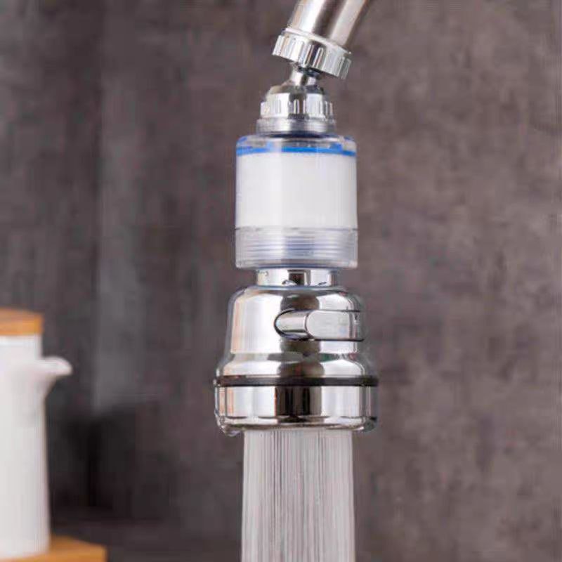 وصلة حنفية متحركة بدوران 360 درجة مزودة بفلتر داخلي ب 3 مسويات لتنظيم قوة وضخ المياه