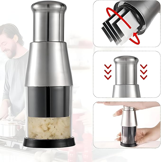 كبه يدويه للثوم استانلس