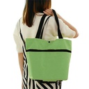 شنطة تسوق يد وتفتح ترولي بعجل