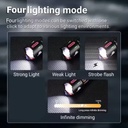 كشاف طوارئ ب 3 اوضاع اضاءة مختلفة مع شاشة ليد رقمية  _ بيو اس بي للشحن