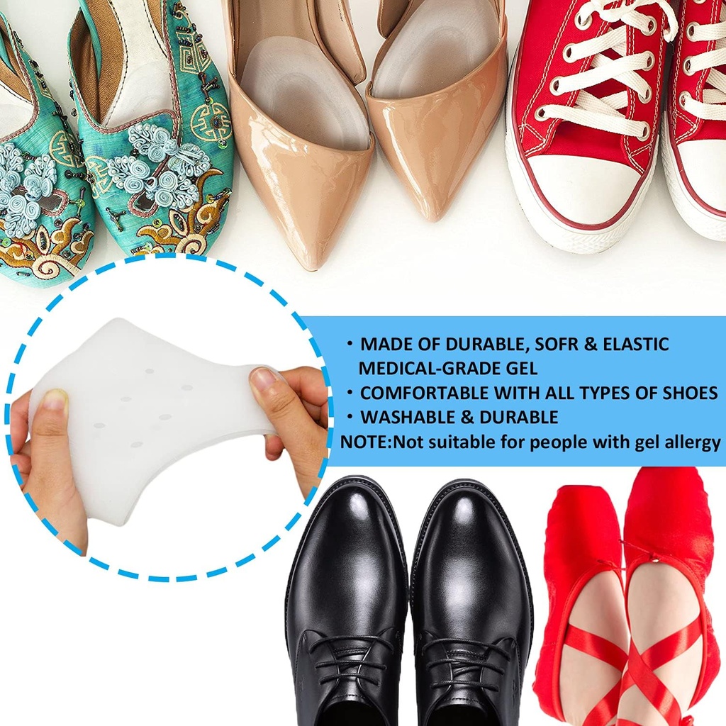 نعل كعب سيليكون طبي داخلي لزيادة الطول - 3.5 سم