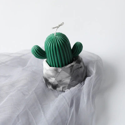 شمعة الصبار ذات الرائحة العطرة لتضفي جو من الرومانسية والإسترخاء