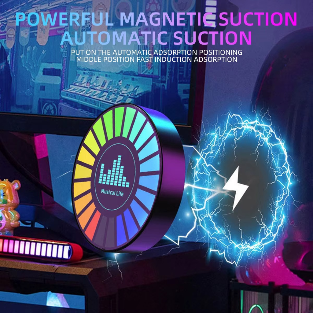 فواحة بإضاءة ار جي بي بايقاع صوتي فعال قابلة لإعادة الشحن بيو اس بي