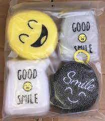 ليفة غسيل صحون اسفنجيه اسمايل طقم ٤ قطع