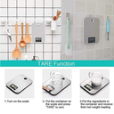 ميزان مطبخ ديجيتال بفتحة للتعليق لوزن 5 كيلو جرام