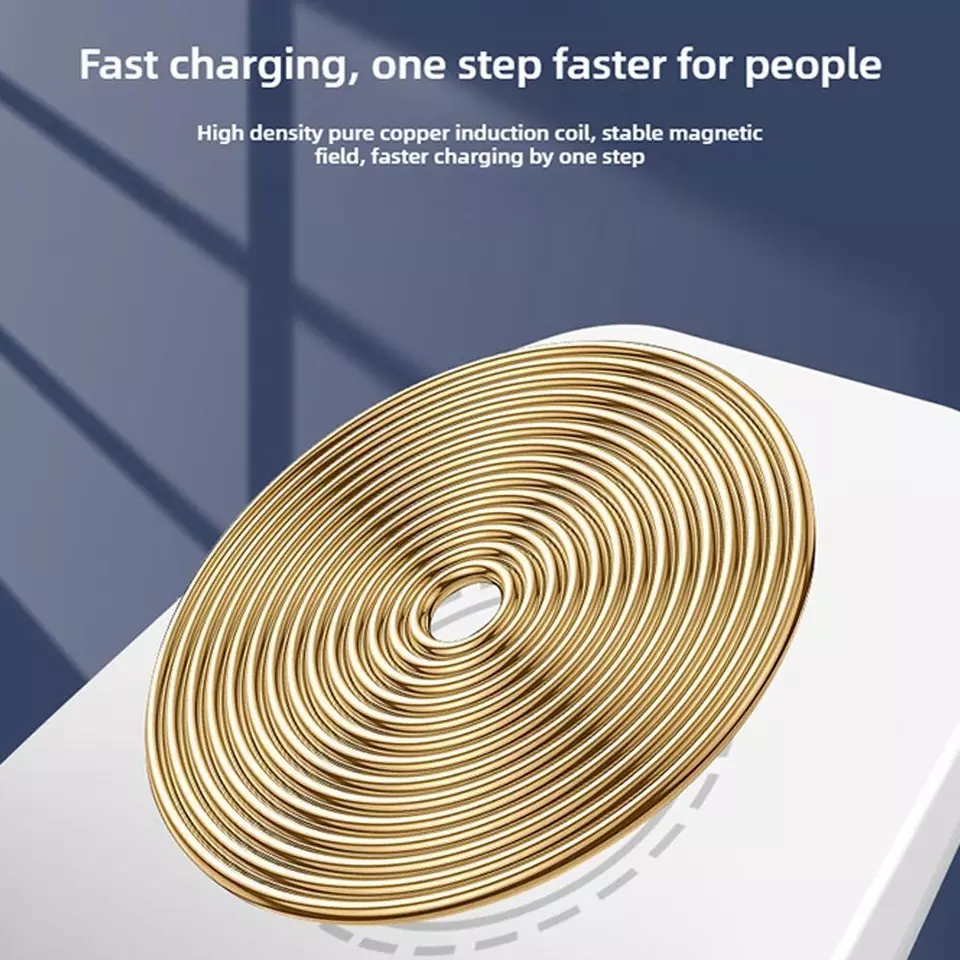 شاحن وايرليس 5 *1بساعة ومنبه وسبيكر بلوتوث مع راديو - قابل للشحن