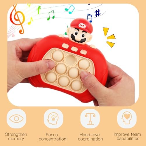 لعبة بوب ايت الكترونية علي شكل رائد فضاء صوتية ومضيئة ب 4 مستويات للكبار والصغار