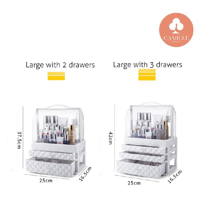 منظم مكياج 3 درج