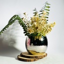 اصيص زرع من النحاس المزخرف لتجديد ديكور المنزل _ باللون الفضي