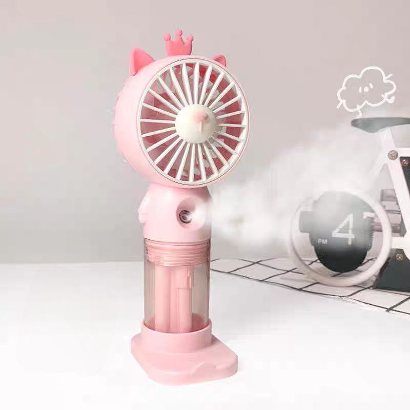 مروحة ميني محمولة مدمجة بفواحة مرطبة - قابلة للشحن