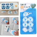 مجموعة لوك أمان فيش الكهرباء للأطفال لقفل وتغطية وسد المخارج والحماية من المخاطر