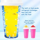 كوب سموزي بطبقة مزدوجة للتجميد السريع للمشروبات والعصائر