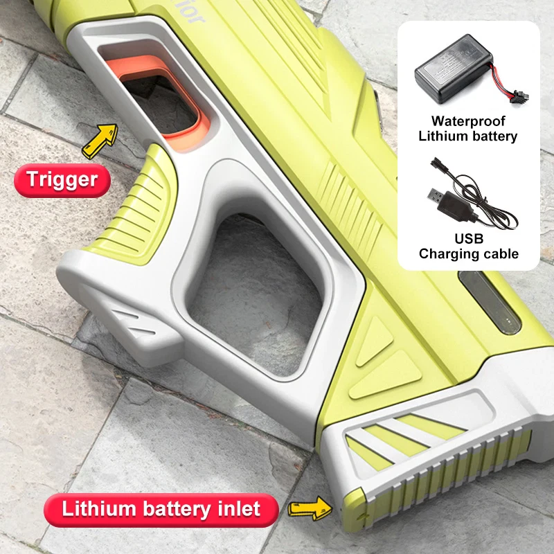 مسدس مياة مزود بخاصية الشفط التلقائي يعمل بالبطارية