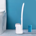 فرشة تواليت مع 8 رؤوس تنظيف قابلة للفصل للاستخدام مره واحده فقط