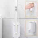 فرشة تواليت مع 8 رؤوس تنظيف قابلة للفصل للاستخدام مره واحده فقط