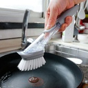 فرشة بخزان صابون وليفة مواعين لتسهيل عملية غسيل الأطباق