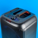 مكبر صوت بالوان ار جي بي لاسلكي يعمل بالبلوتوث مع ريموت كنترول  للتحكم عن بعد - بطارية 3600 مللي امبير