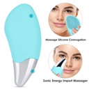 فرشاة سيليكون لتنظيف وتدليك الوجه بعمق تعمل بال يو اس بي