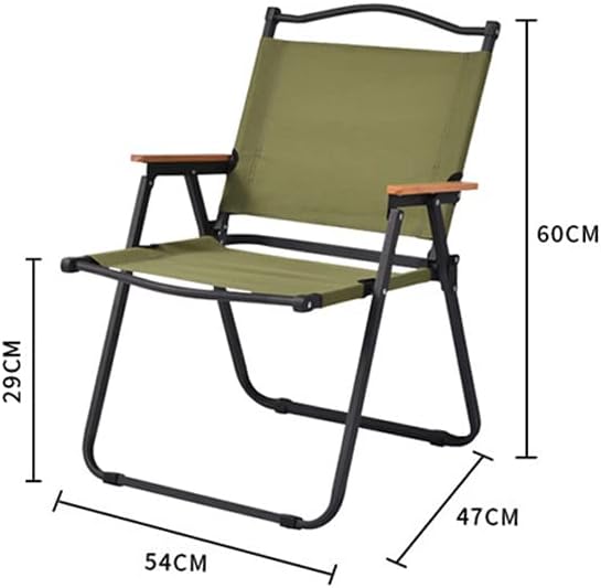 كرسي رحلات محمول  قابل للطي مع مسند ضهر وذراعين