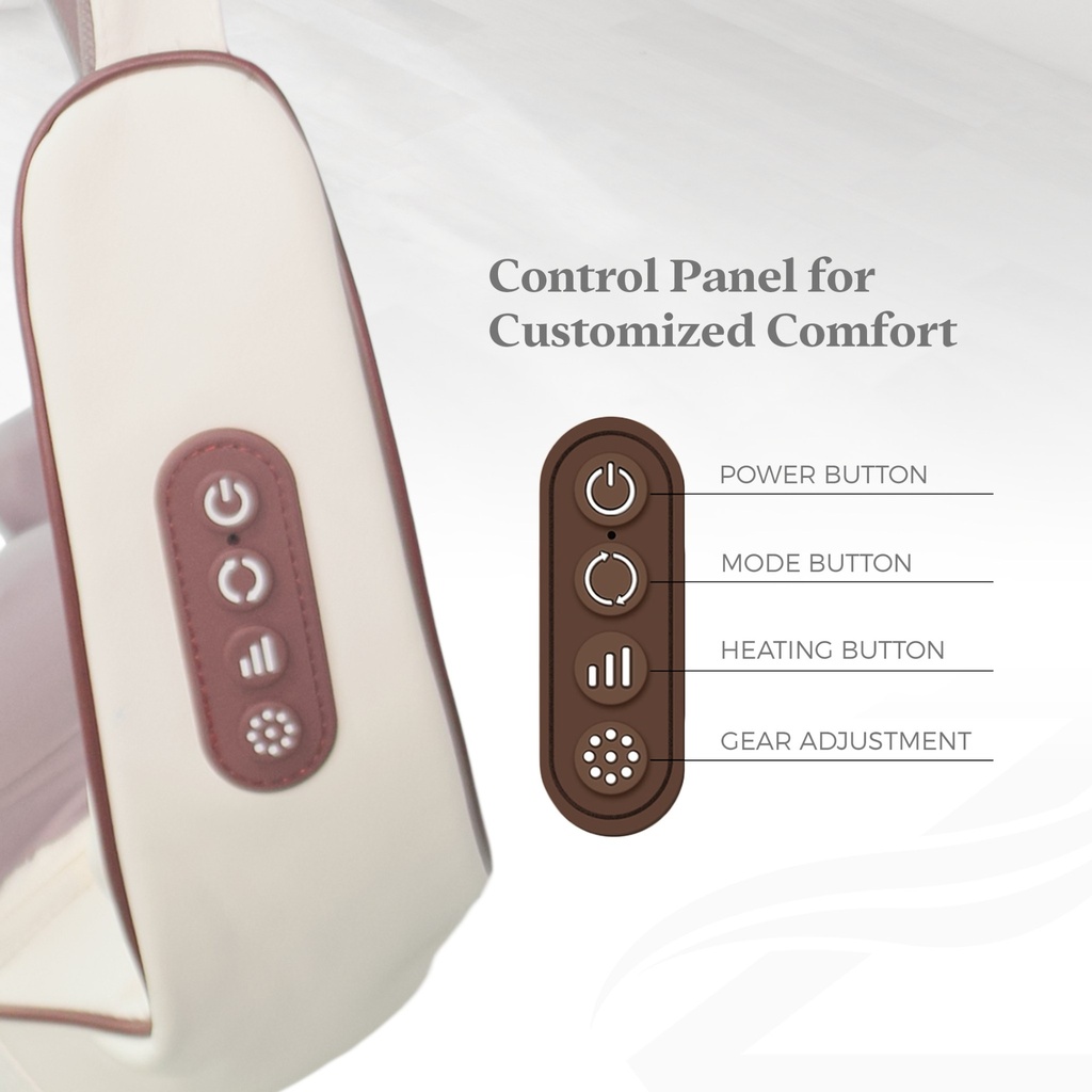 جهاز تدليك الكتف والرقبة مع وضع التسخين - بطارية 2000 مل أمبير _  10وات