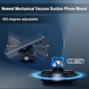 حامل موبايل دوار 360 درجة مزود بقاعدة شفط للتثبيت علي تابلوه السيارة