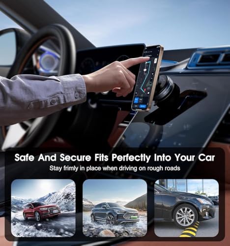 حامل موبايل دوار 360 درجة مزود بقاعدة شفط للتثبيت علي تابلوه السيارة