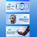 مروحة سلكية لتبريد الهاتف ب 3 مستويات للتبريد مزودة بإضاءة آر جي بي