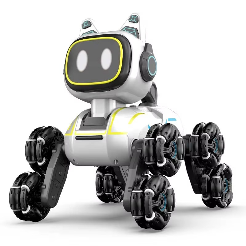 روبوت على شكل كلب يدور 360 درجة مع جهاز تحكم عن بعد