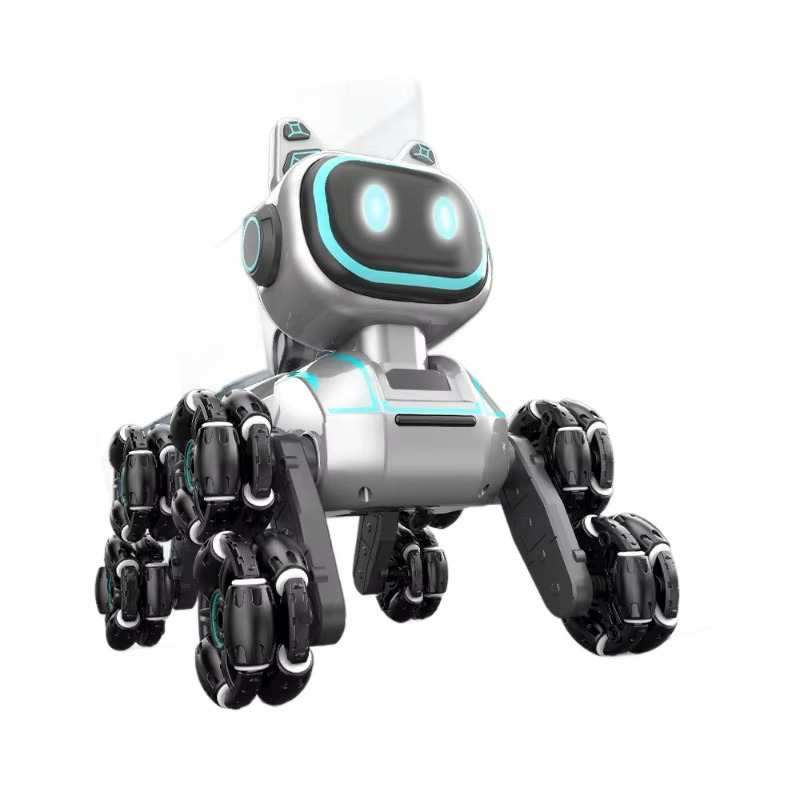 روبوت بتصميم  كلب يدور 360 درجة مع جهاز تحكم عن بعد