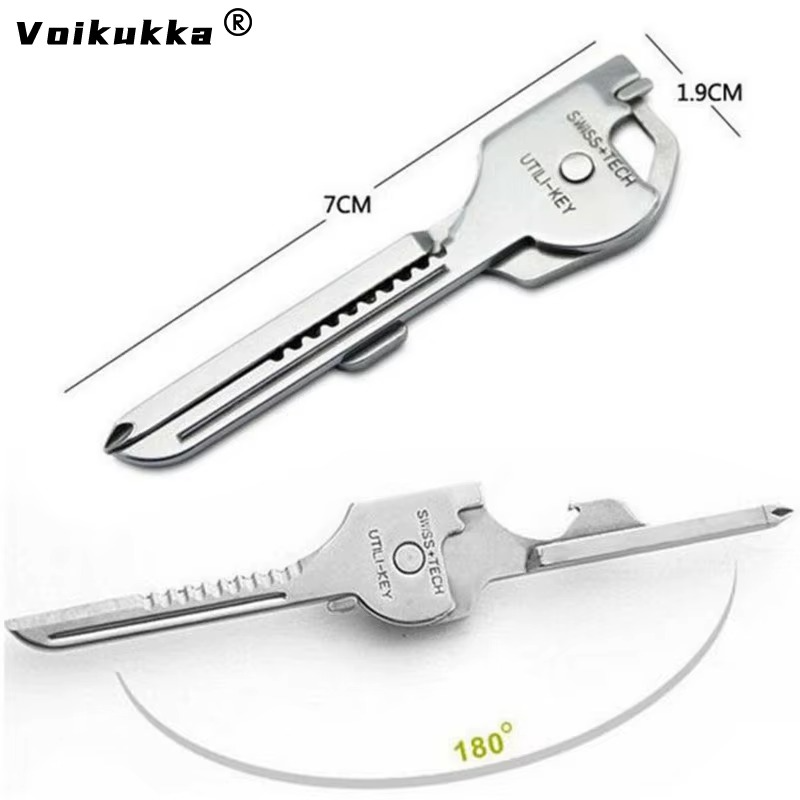 مفتاح متعدد الاستخدامات 6 * 1 بفتاحة علب ومفك مقاوم للصدأ