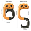 هوك لتعليق الشنط على المكتب قابل للطي على شكل باندا