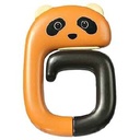 هوك لتعليق الشنط على المكتب قابل للطي على شكل باندا