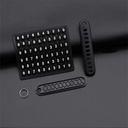 ميدالية من الجلد المضفر برأس دبدوب لمفاتيح السيارات والشنط