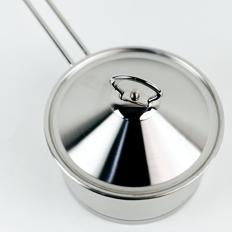 كسرولة استانلس استيل مع غطاء ويد للحمل - مقاس 16 سم - 1.25 لتر