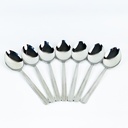 طقم معالق استانليس ستيل 12 قطعة باللون الفضي